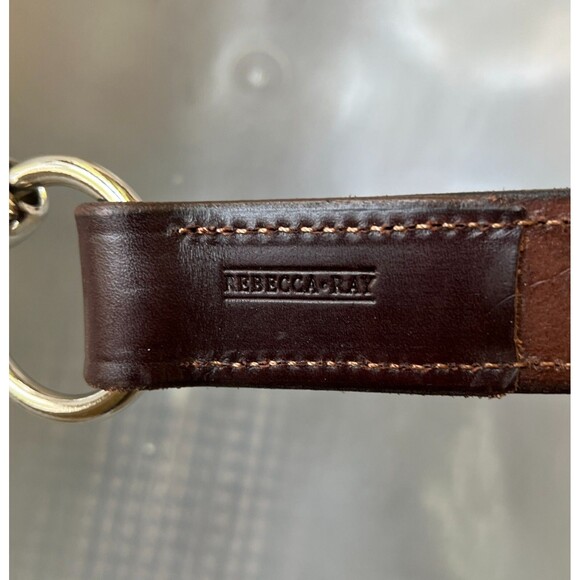Rebecca Ray Belt Size 34 Black Snaffle BIT Bridle Equestrian Leather USA main image 10